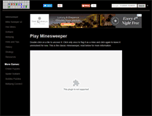 Tablet Screenshot of minesweeperonline.net
